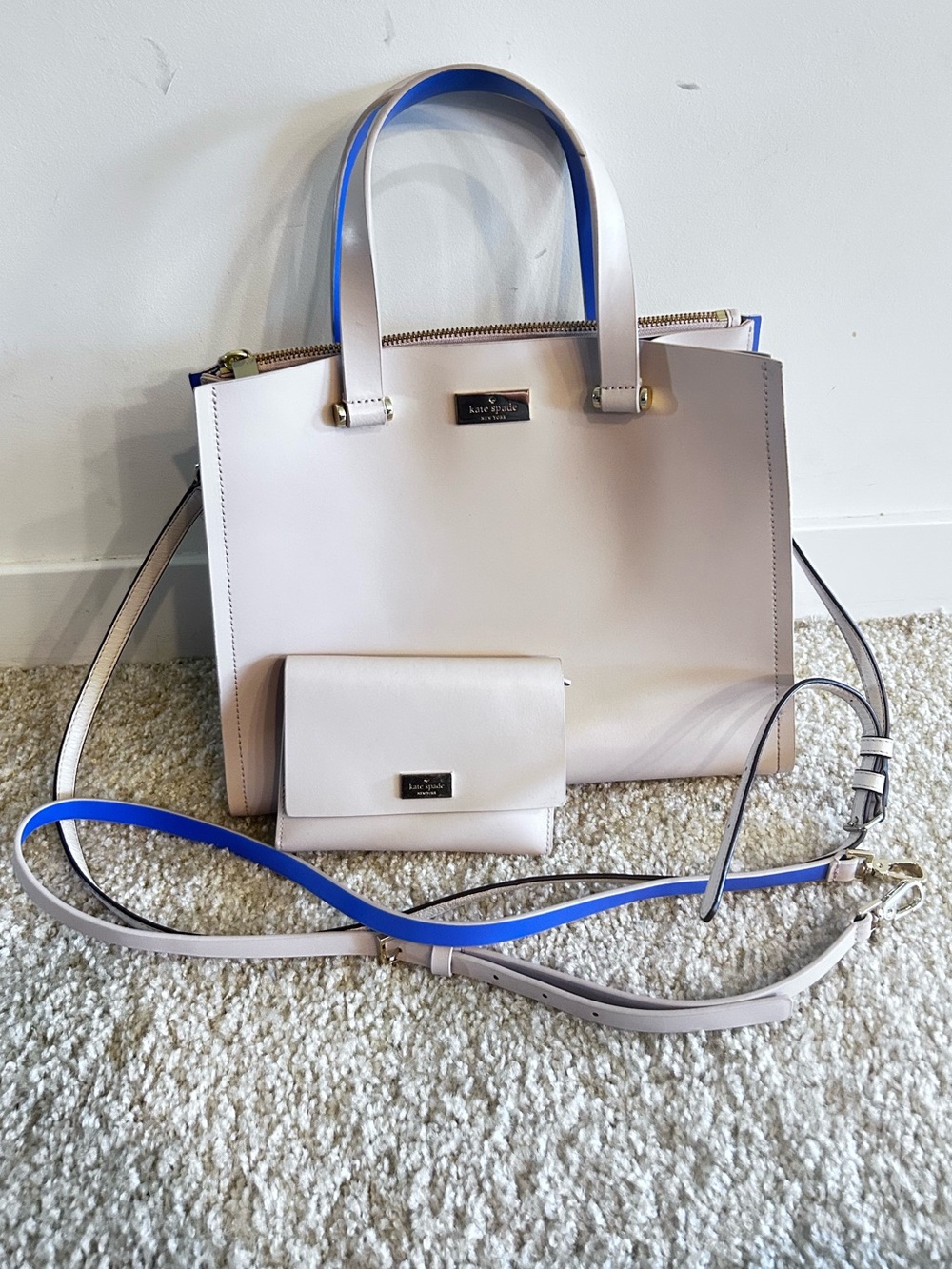 Kate Spade Arbour Hill Leather Tote Bag Purse & Wallet